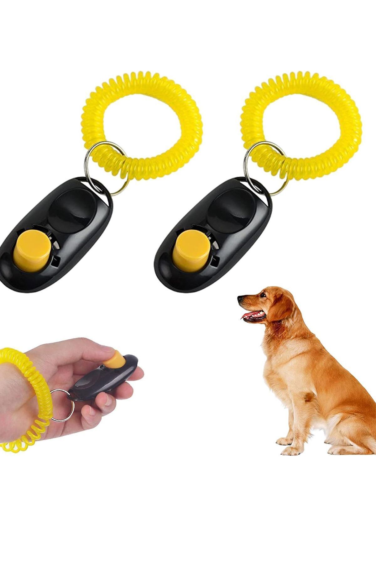 Factorial Küçük Irk Köpek Eğitim Ürünü Eğitim Tasması Köpek Çağırıcı Uyarıcı Anahtarlık Clicker Köpek Ürünleri