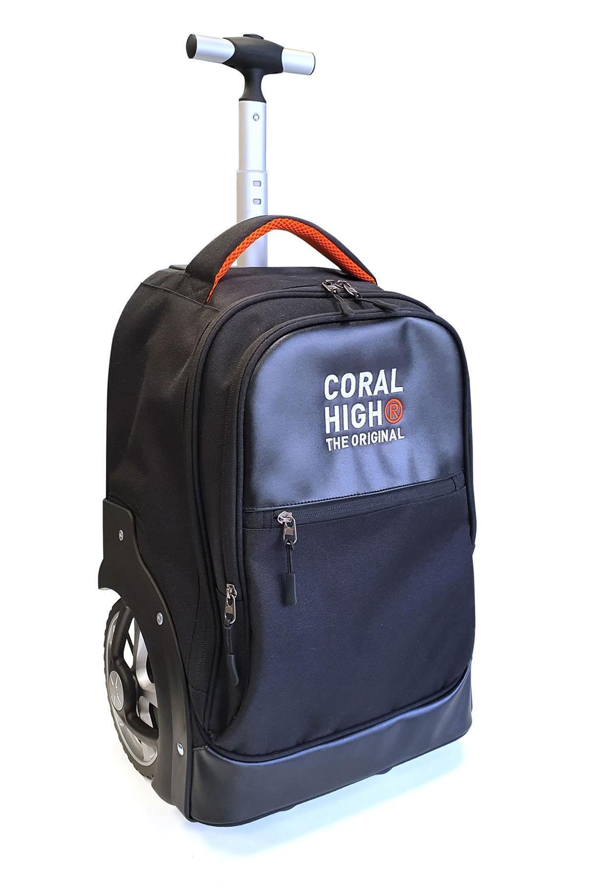 Coral High Siyah İki Kademeli Çekçekli Çanta 23256