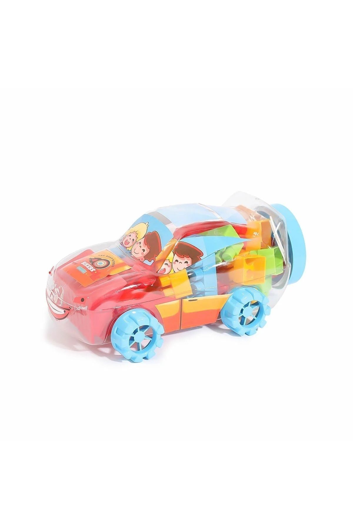 Dandini Çocuk Eğitici ve Eğlenceli Renkli Arabalar Bloklar Oyun Seti