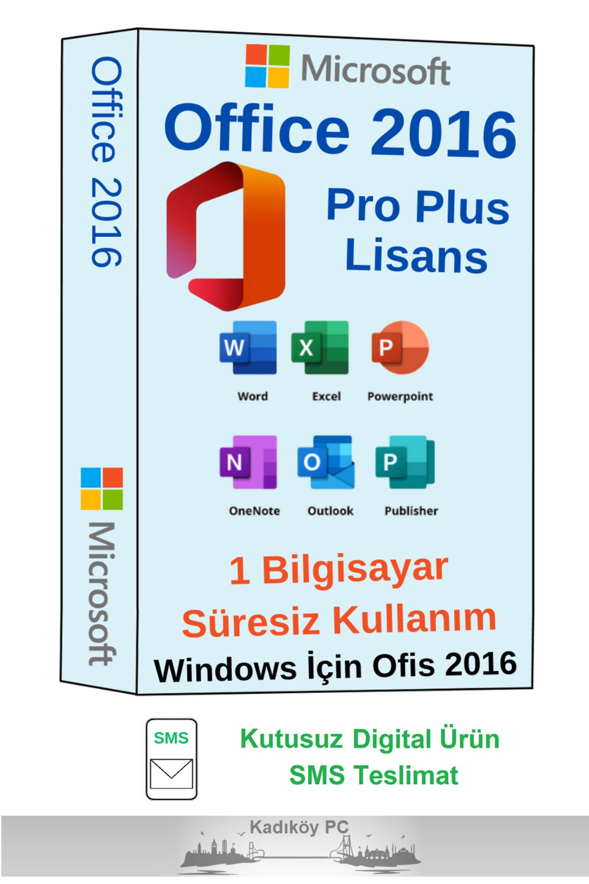 Microsoft Office 2016 Pro Plus Lisans - Windows 10 Ve Windows 11 Için - Sms Hemen Teslimat - Garantili