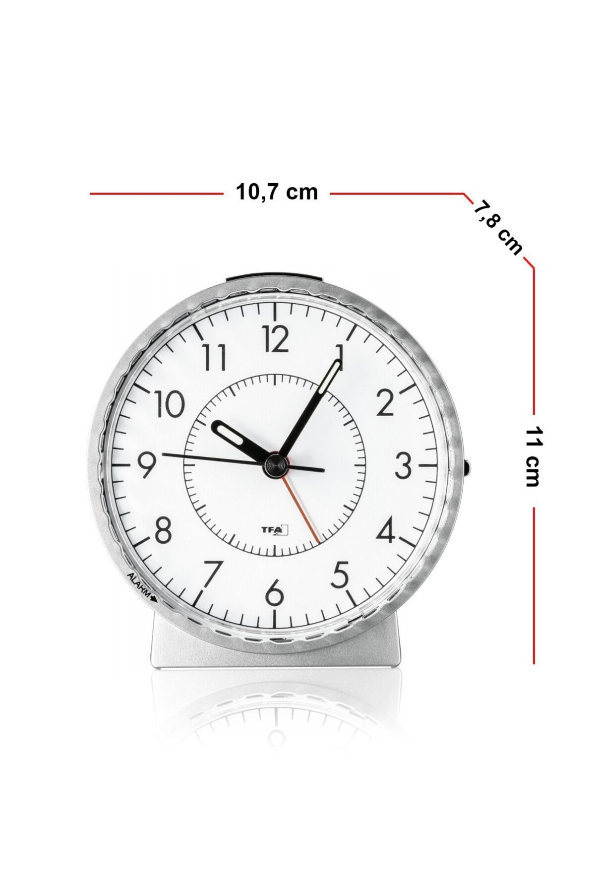 TFA Analog Görünümlü Elektronik Alarmlı Masa Saati