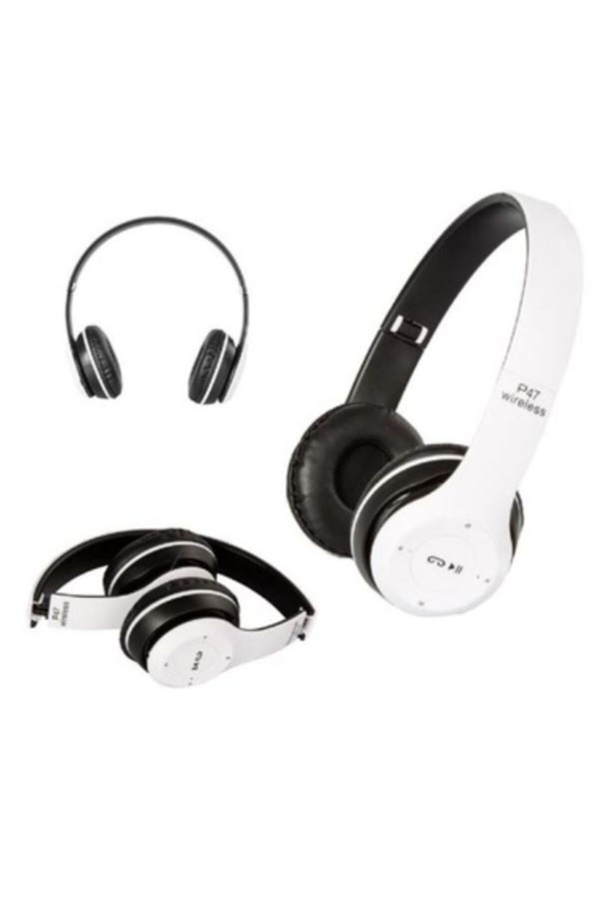 Polygold Bluetooth Kulaklık Mp3 Fm Solo 2 Beats Model Kulaküstü - P47 Beyaz
