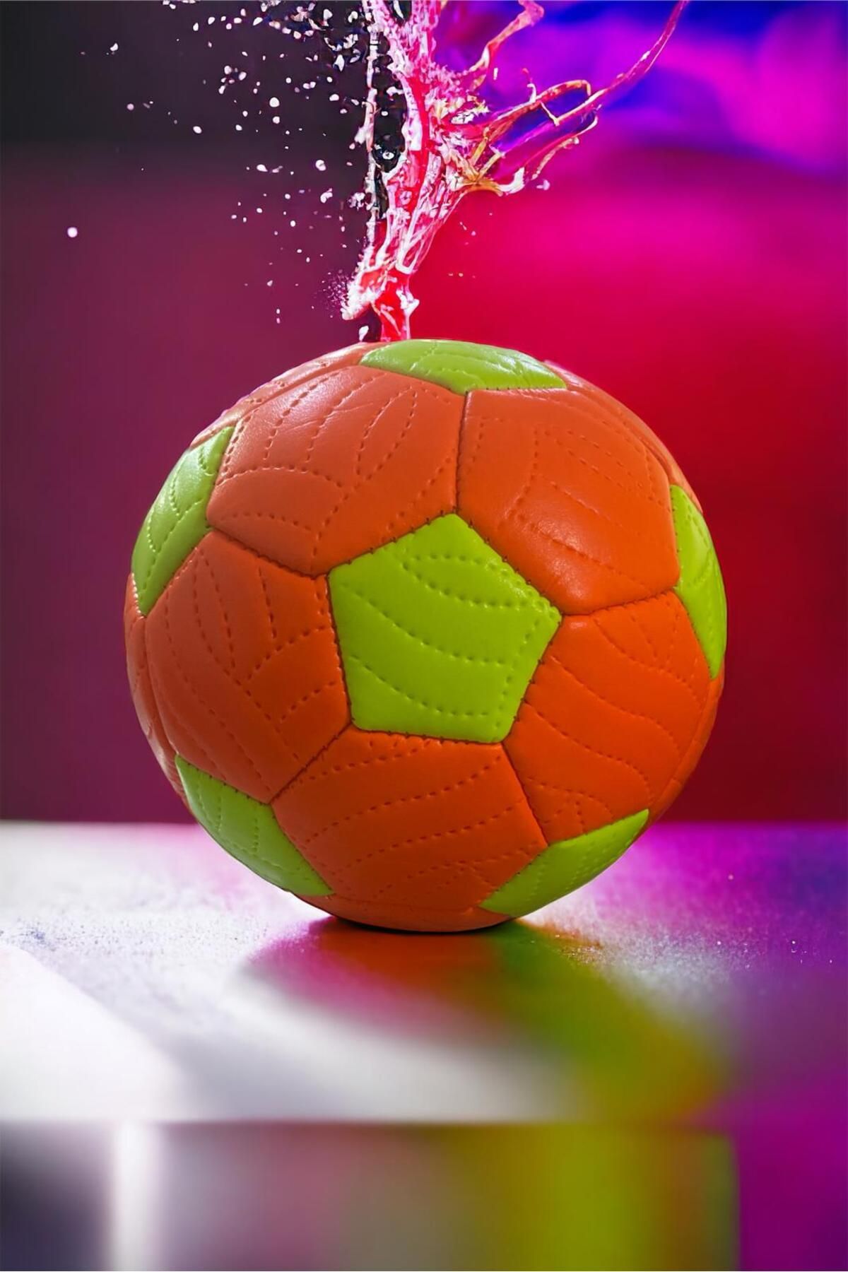 GÜZELYÜZ AVM Dikişli Soft Hentbol Topu 2 Numara Mini Futbol Topu