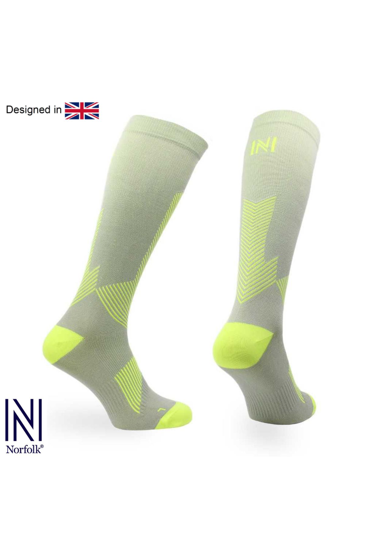 Norfolk Valencia Merly Skinlife Compression Uzun Koşu Çorapları (GRİ)