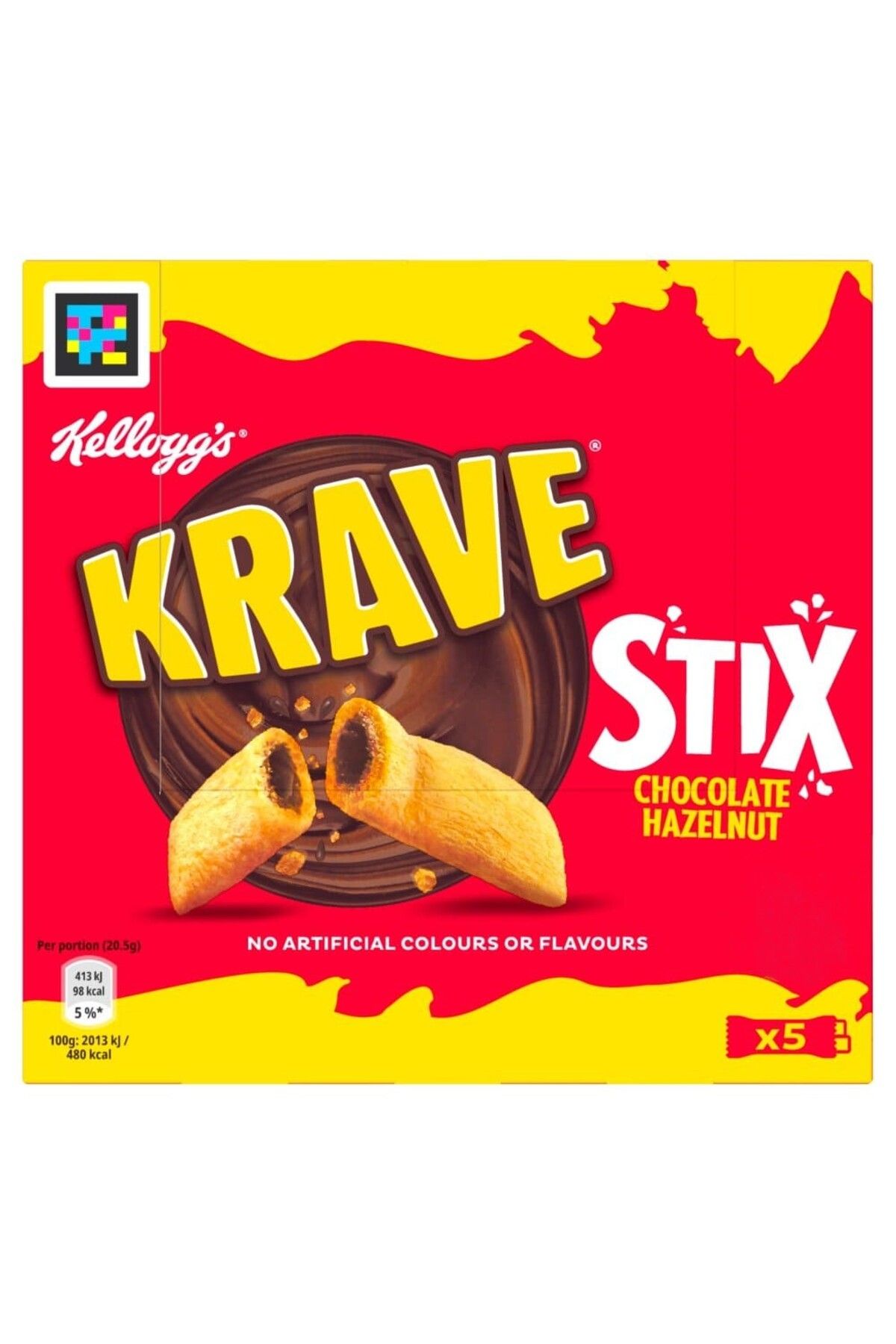 Kellogg's Krave Stix Chocolate Hazelnut (5x20.5g) 102.5g