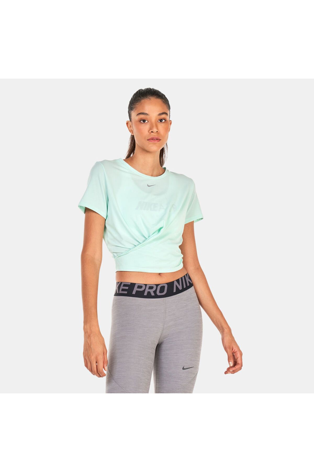 Nike One Luxe Dri-Fit Kadın Yeşil Antrenman T-shirt
