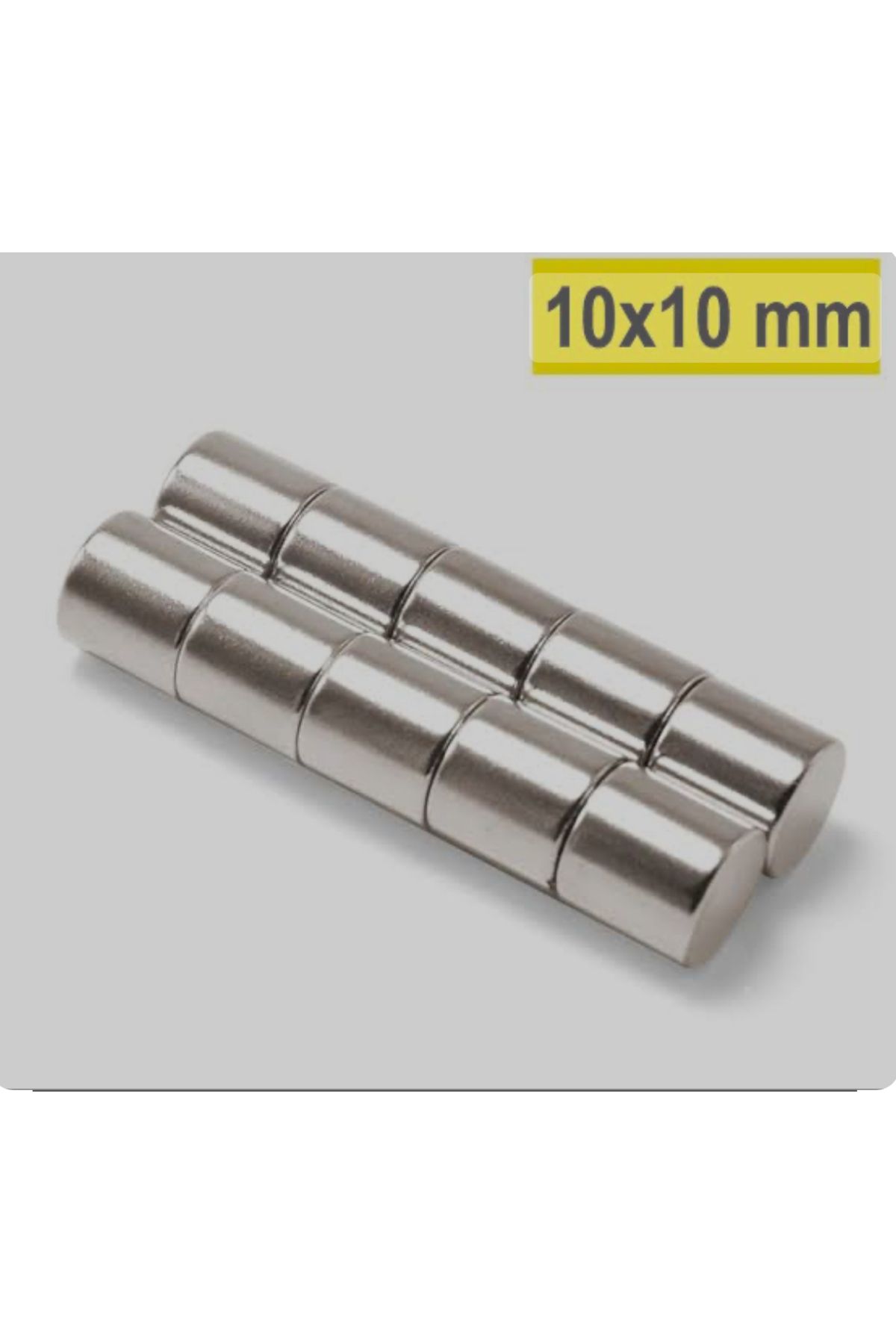 magnet market - 30 Adet 10x10mm - Çap 10mm X Kalınlık 10mm Neodymium Magnet