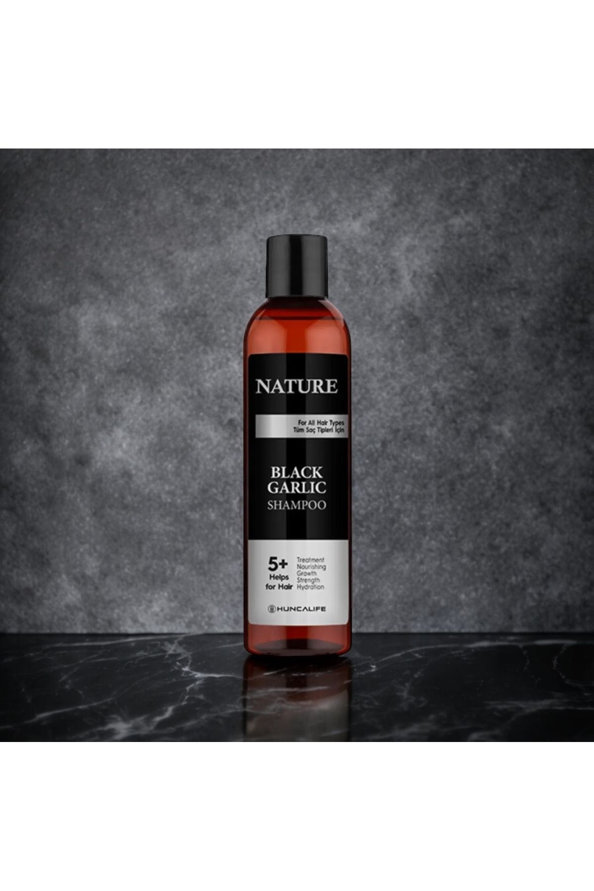 Huncalife Nature Siyah Sarımsak Özlü Saç Bakım Şampuanı 350 ml