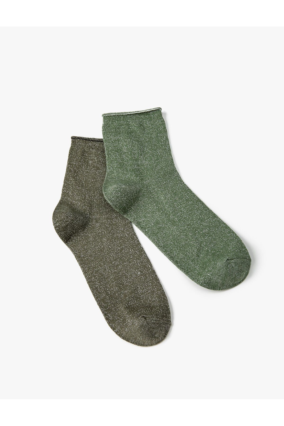 Koton Basic 2'li Kısa Soket Çorap Seti Çok Renkli