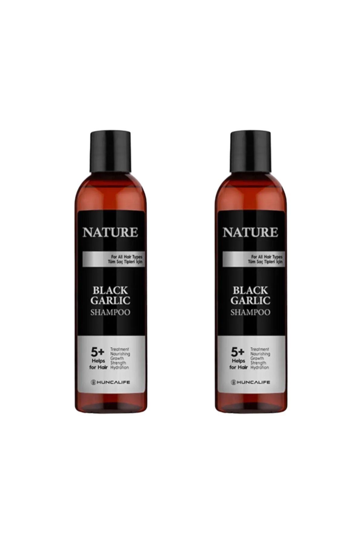 Huncalife Nature Yıpranmış Saçlara Özel Şampuan Siyah Sarımsak 350 ml 2 ADET - Huncalife