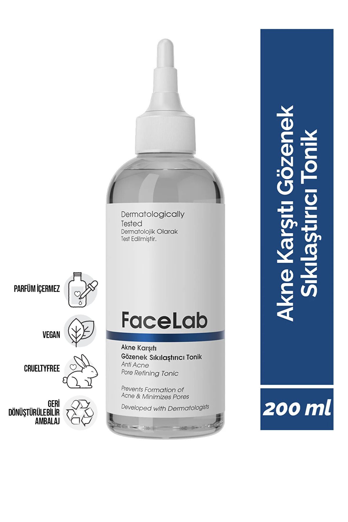 FaceLab Salisilik Asit İçerikli Akne ve Sivilce Karşıtı Gözenek Sıkılaştırıcı Tonik 200 ml