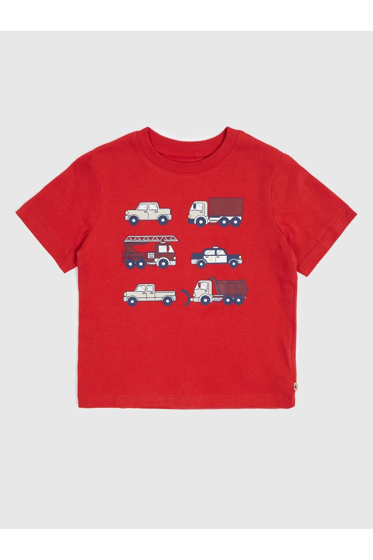 GAP Erkek Bebek Kırmızı Grafikli T-Shirt