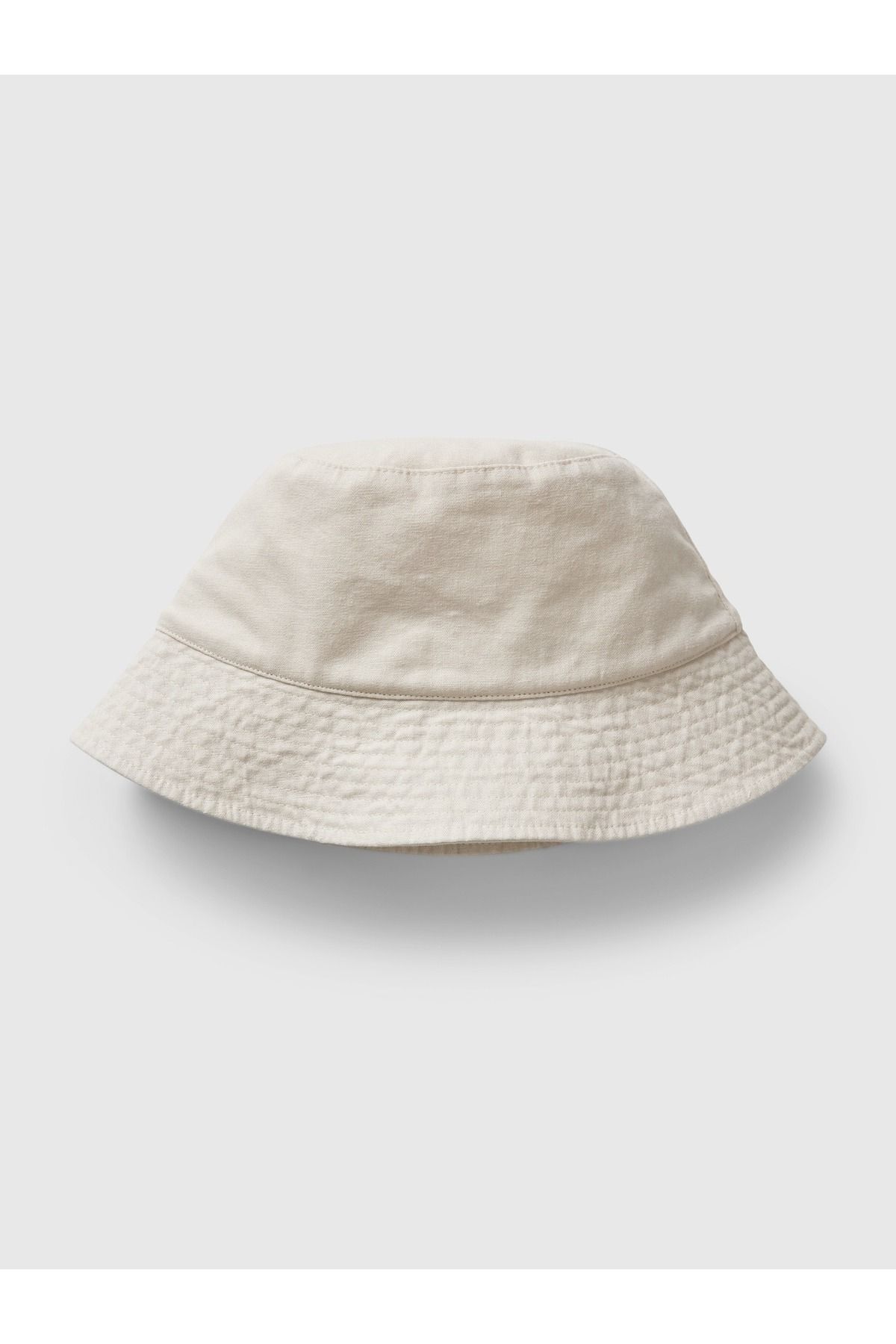 GAP Kadın Kırık Beyaz Keten Karışımlı Bucket Şapka