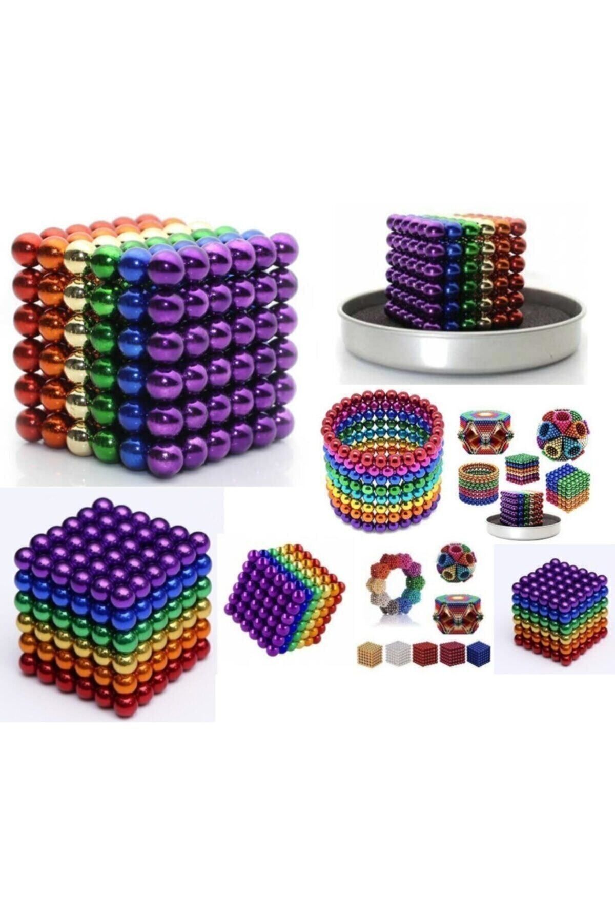 DLN Neo Sihirli Manyetik Toplar Dyum Mıknatıs Küp Bilye 216 Adet Cube Küp Dymium