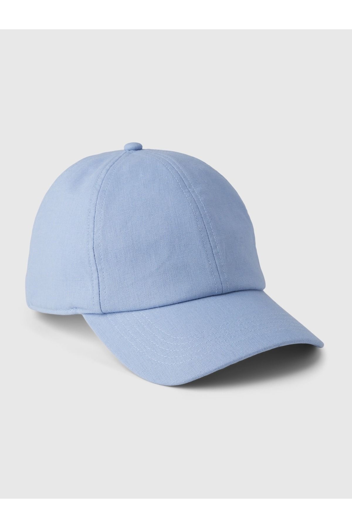 GAP Kadın Mavi Keten Karışımlı Beyzbol Şapkası