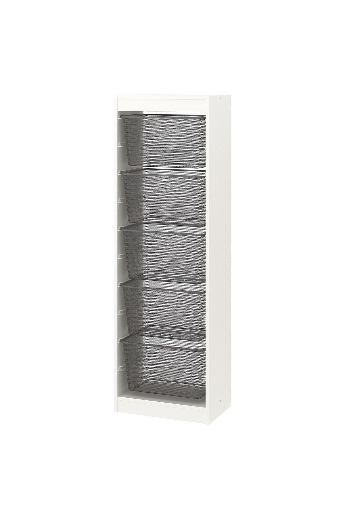 IKEA saklama ünitesi, beyaz-gri, 46x30x145 cm