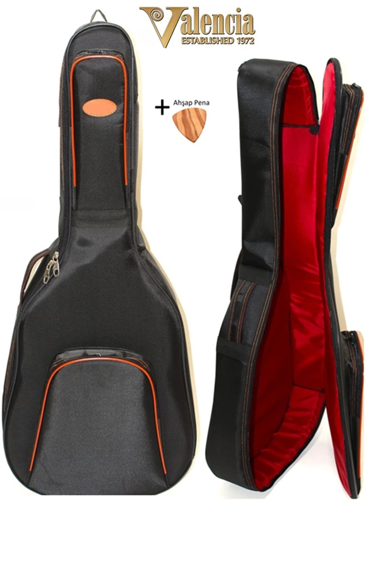 VALENCIA Uyumlu Klasik Gitar Kılıfı Taşıma Çantası Gigbag Soft Case - 4/4 Tam Boy Için Uygun