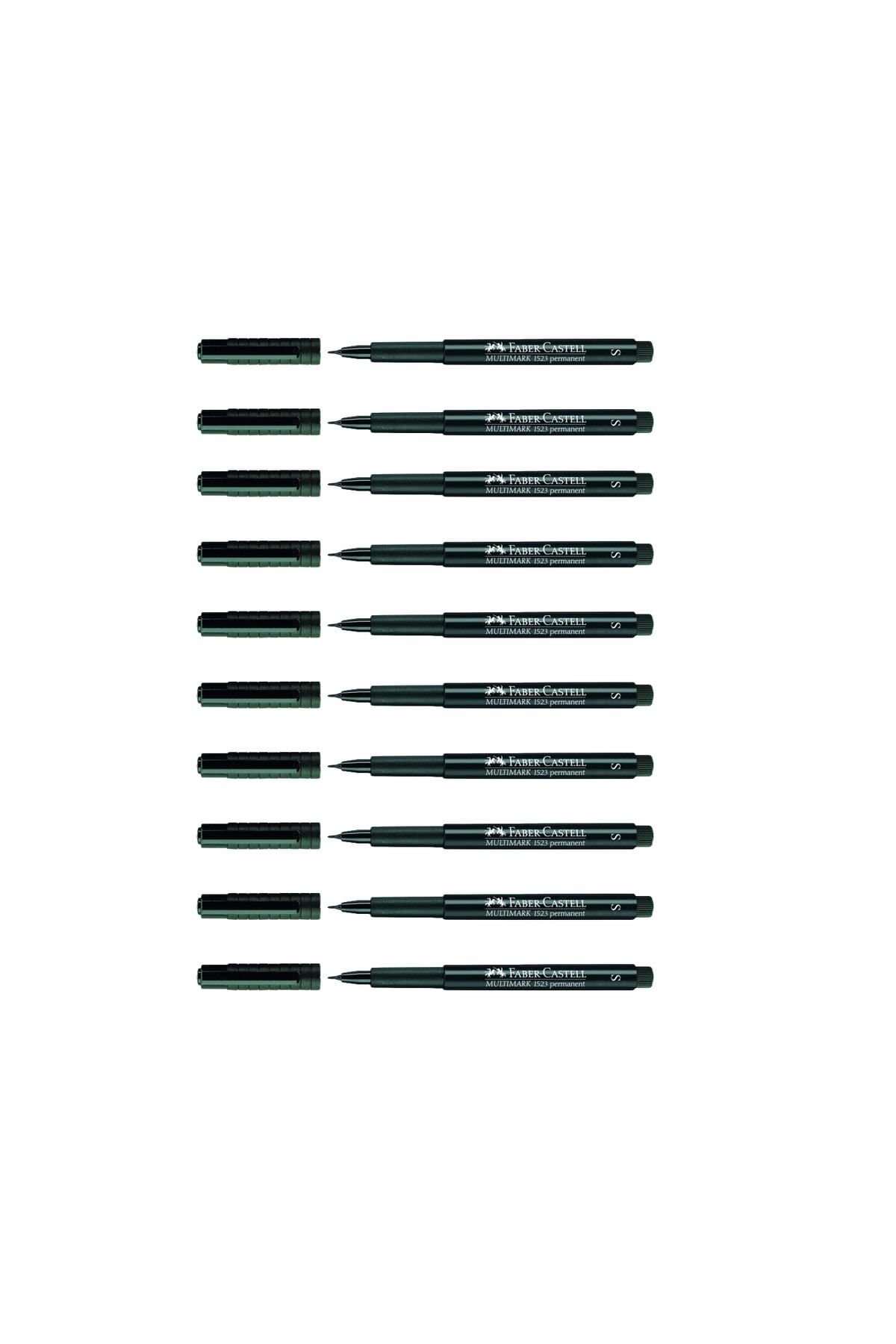 Faber Castell Multimark 1523 Permanent Asetat Kalemi 0.4 Mm (s) Siyah 10'lu Paket