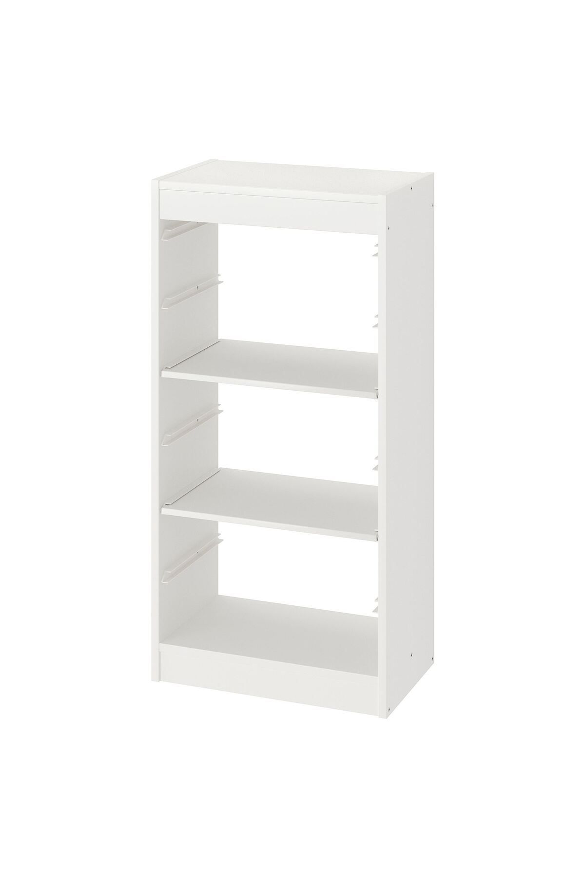 IKEA saklama ünitesi, beyaz, 46x30x94 cm, raflı