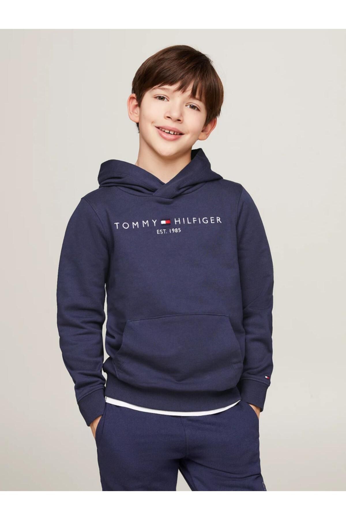 Tommy Hilfiger unisex Essential Sweatshirt %100 organik pamuk
