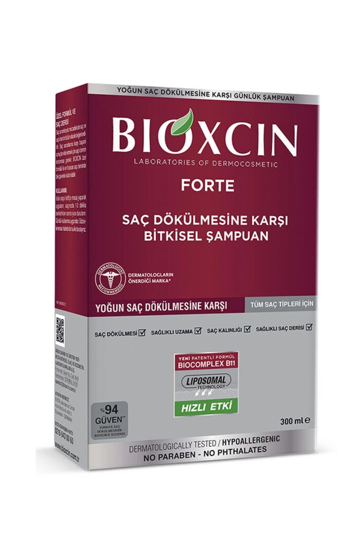 Bioxcin Forte Bitkisel Şampuan 300 ml-MFREYON00916