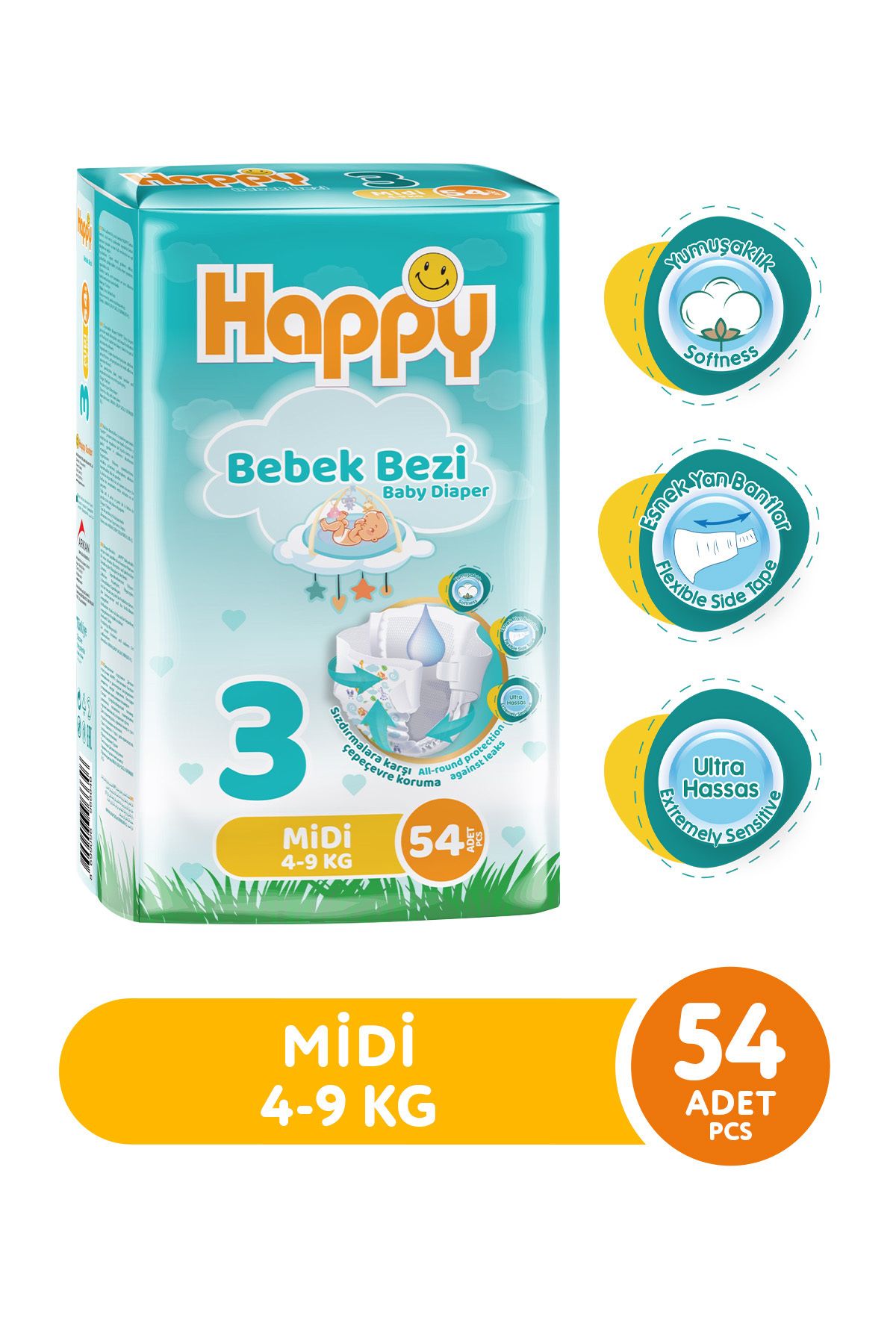 Happy Bebek Bezi Midi 3 No 54 Lü