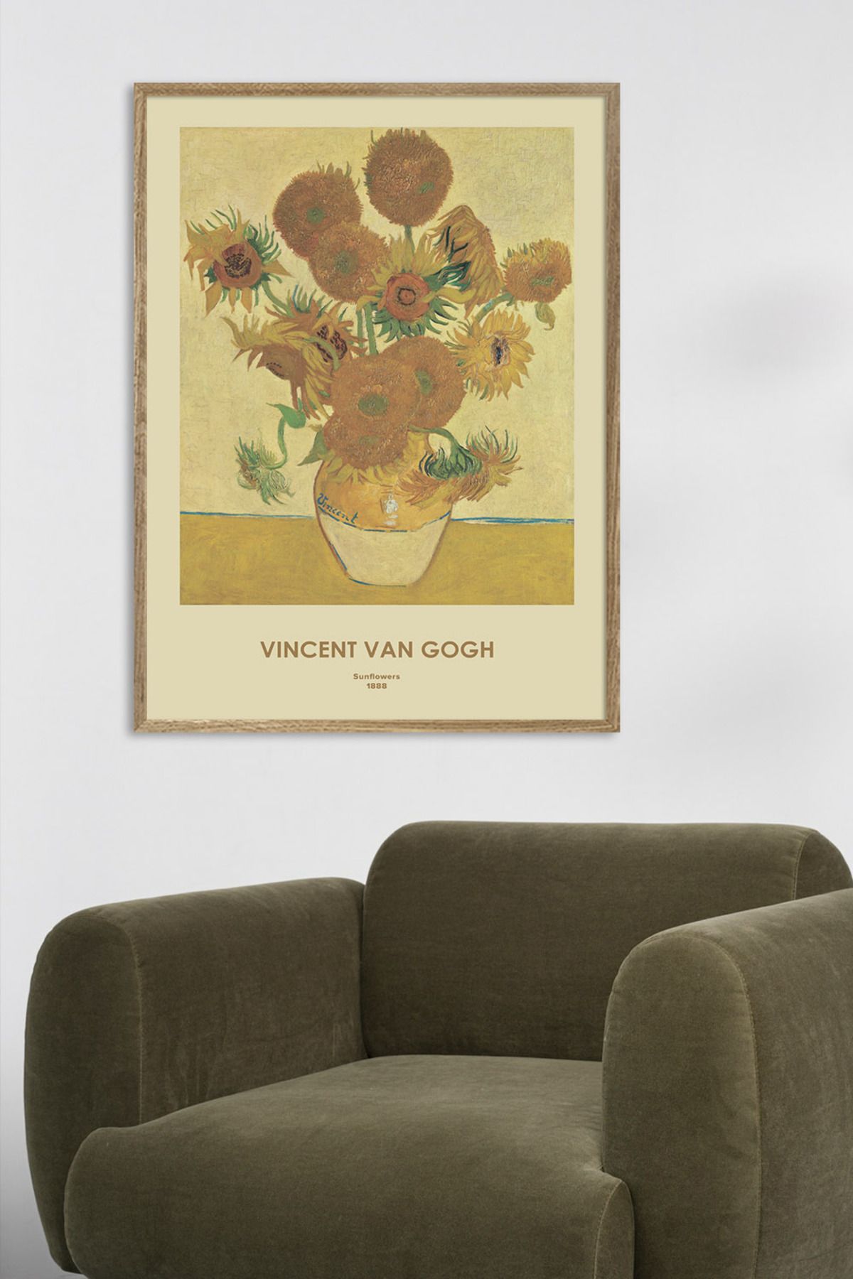 HiraEv Vincent van Gogh Ayçiçekleri Posteri Çerçevesiz