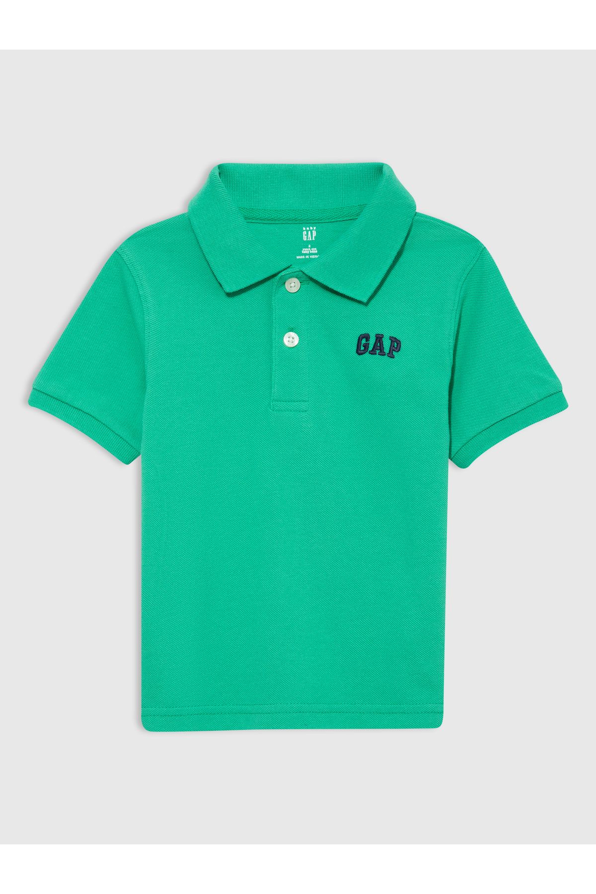 GAP Erkek Bebek Yeşil Gap Logo Polo Yaka T-Shirt