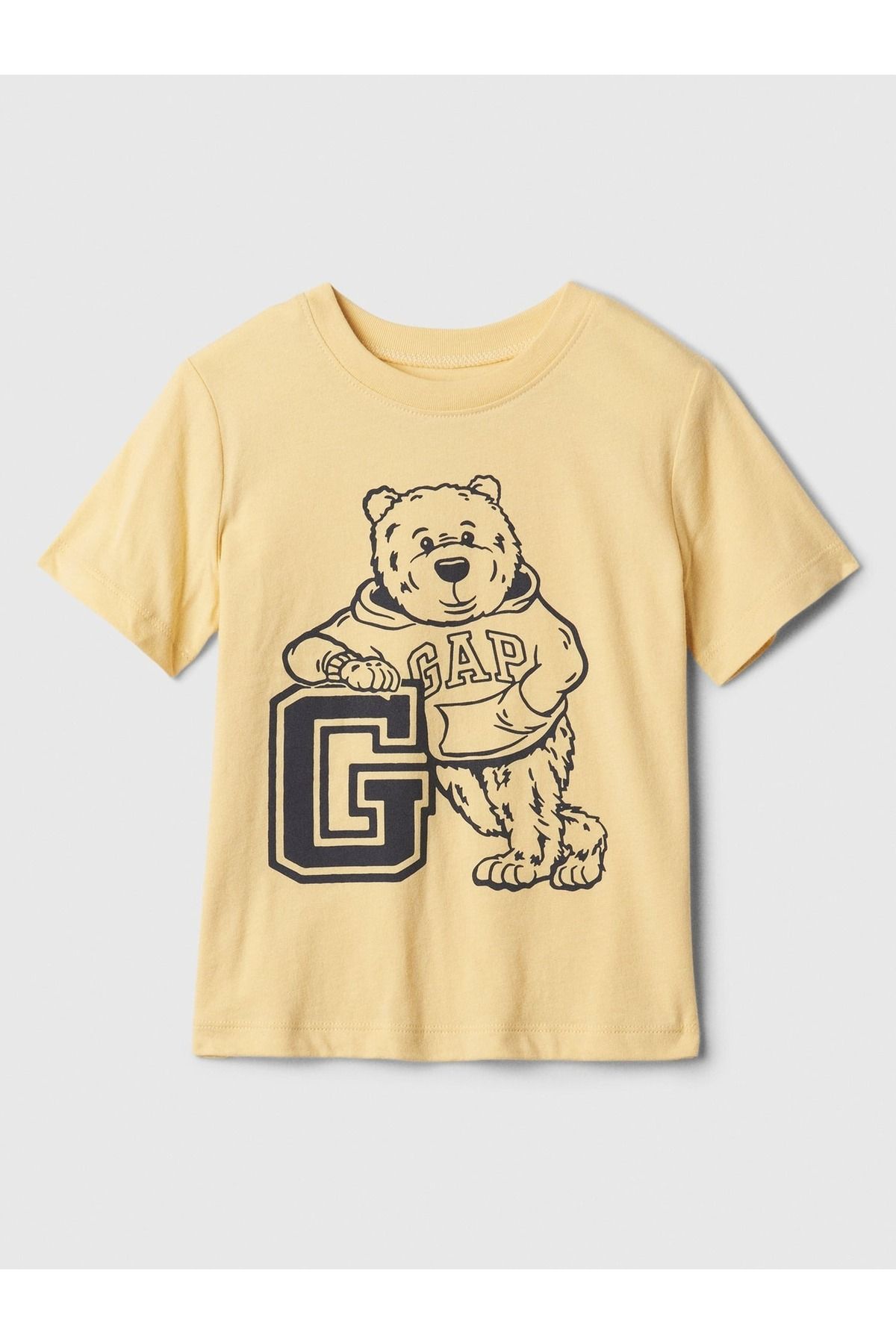 GAP Erkek Bebek Sarı Grafikli T-Shirt