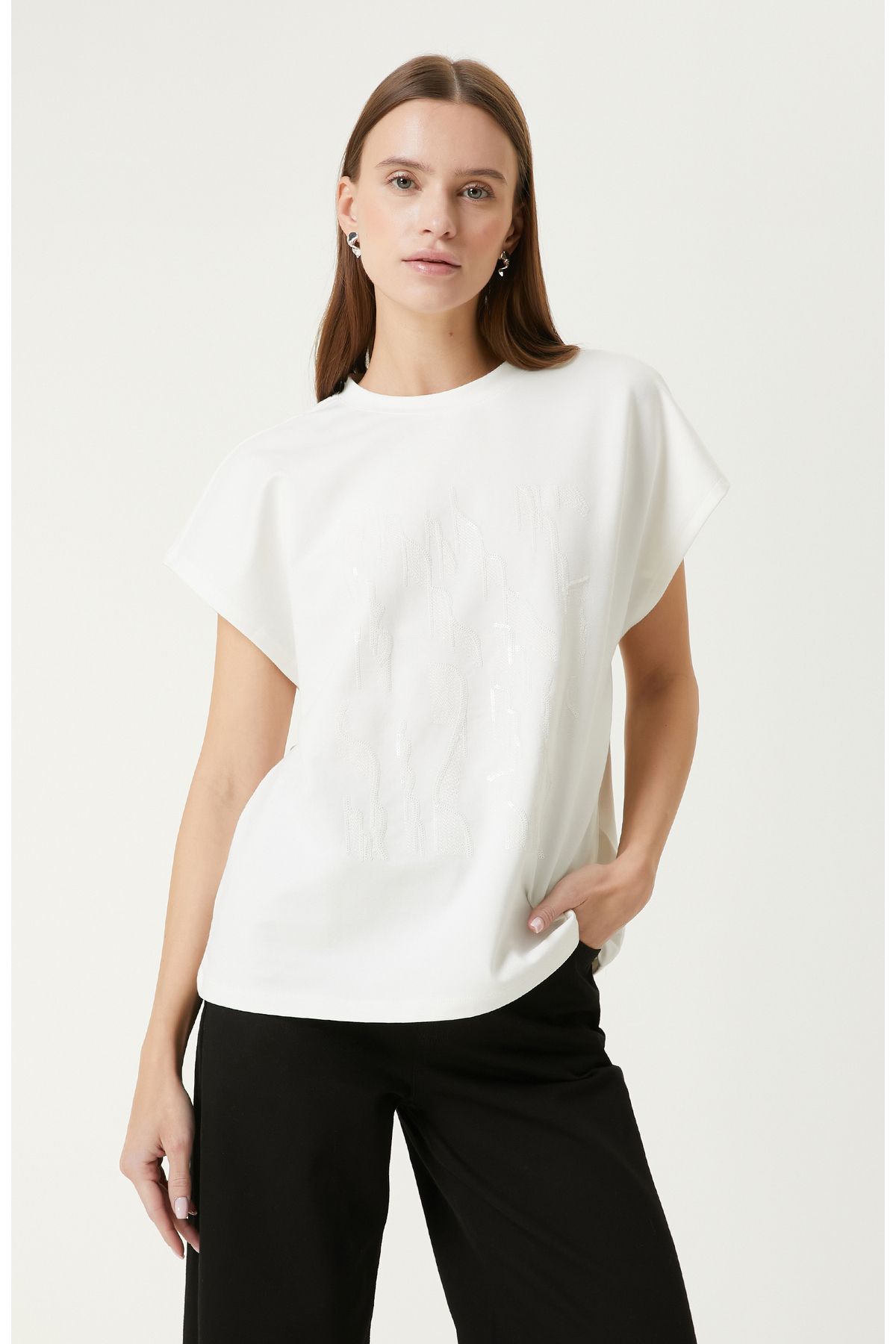 Network Beyaz T-shirt