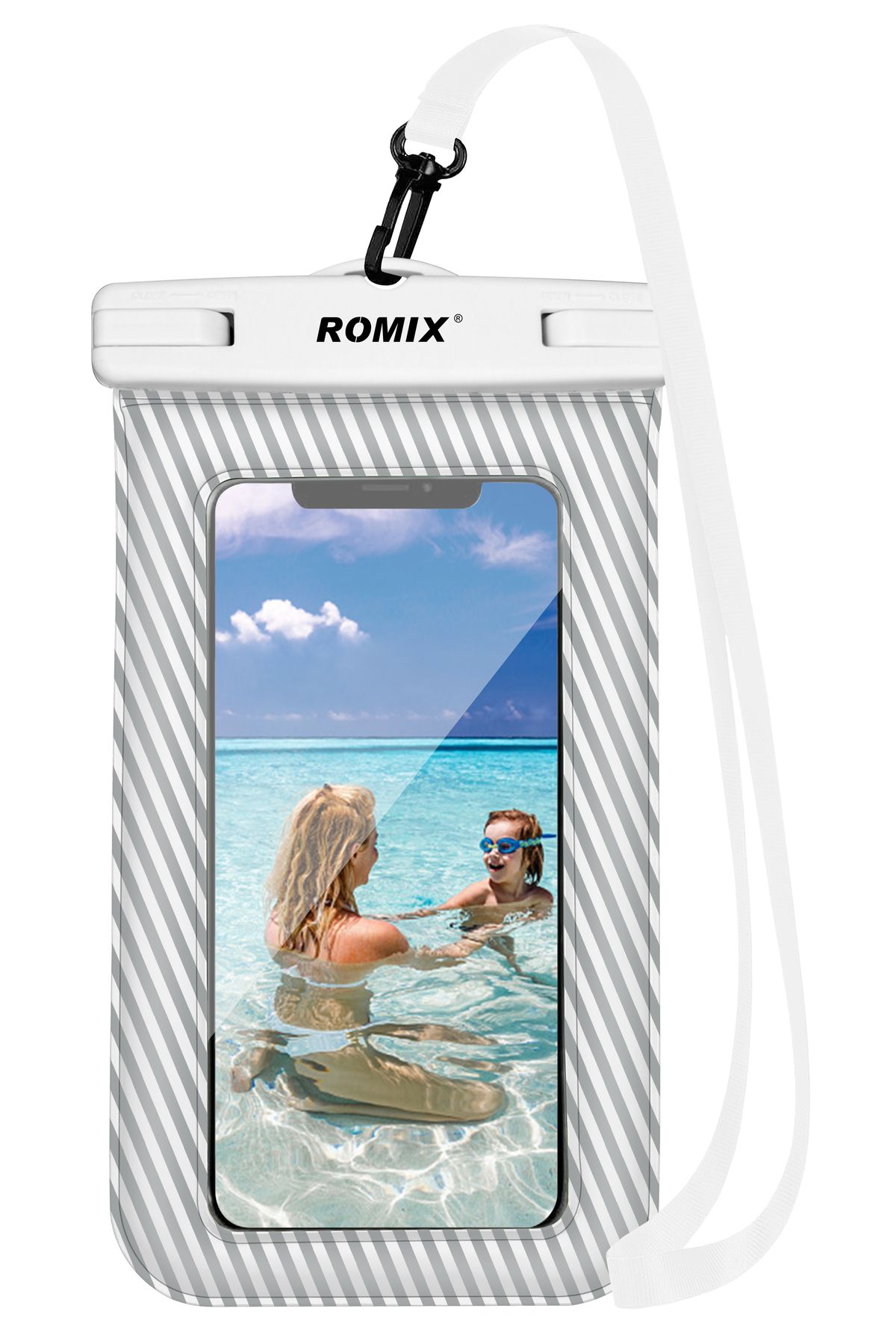 ROMİX Su Geçirmez Tüm Telefonlara Uyumlu Sulaltı Kılıfı
