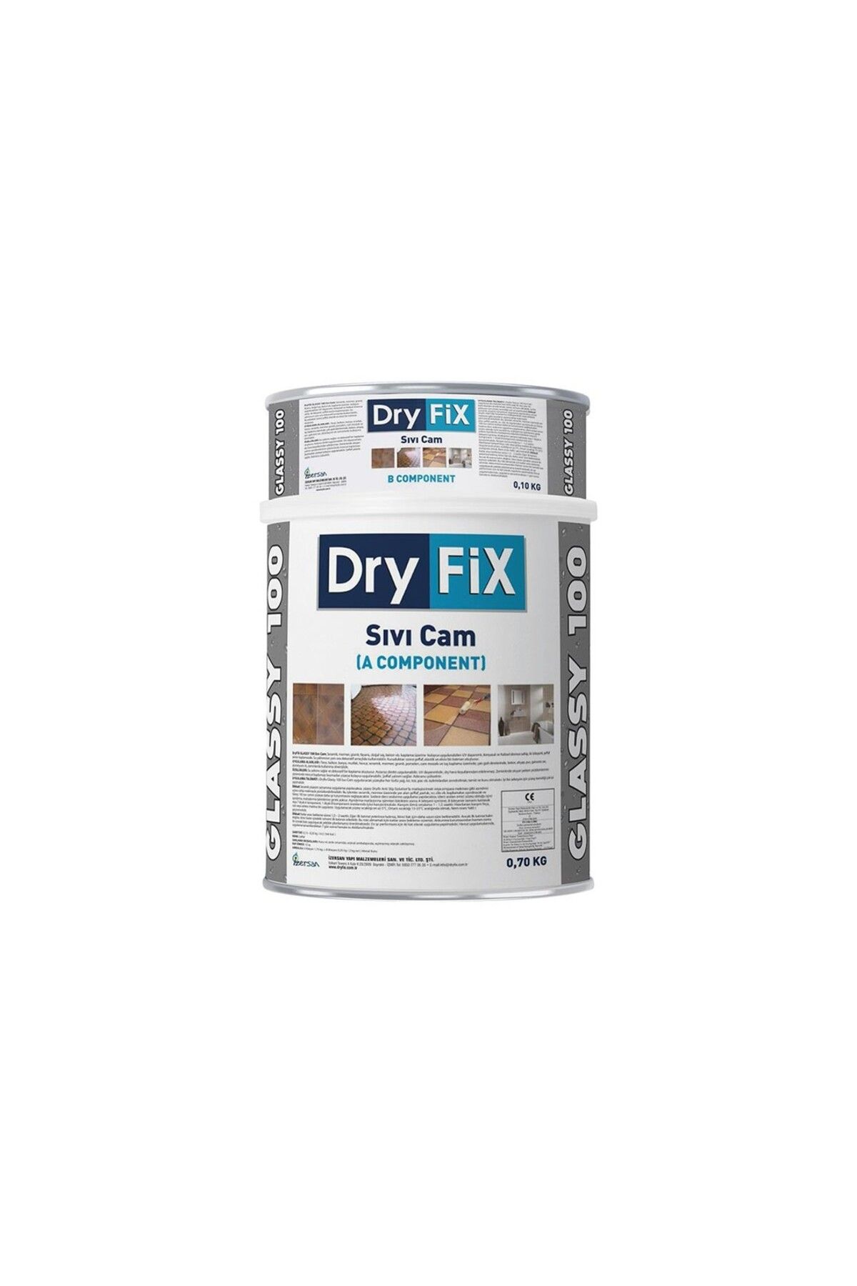 Dryfix Sıvı Cam 0,8 Kg/set | Glassy 100