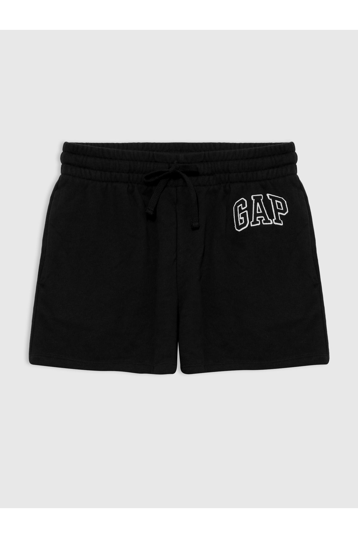 GAP Kadın Siyah Gap Logo Fransız Havlu Kumaş Şort