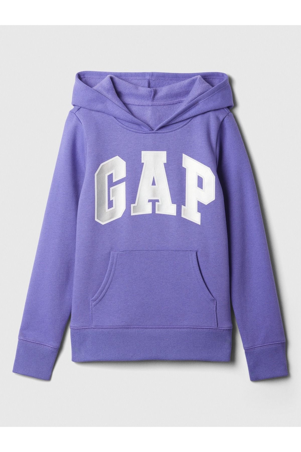 GAP Kız Çocuk Mor Gap Logo Fleece Sweatshirt