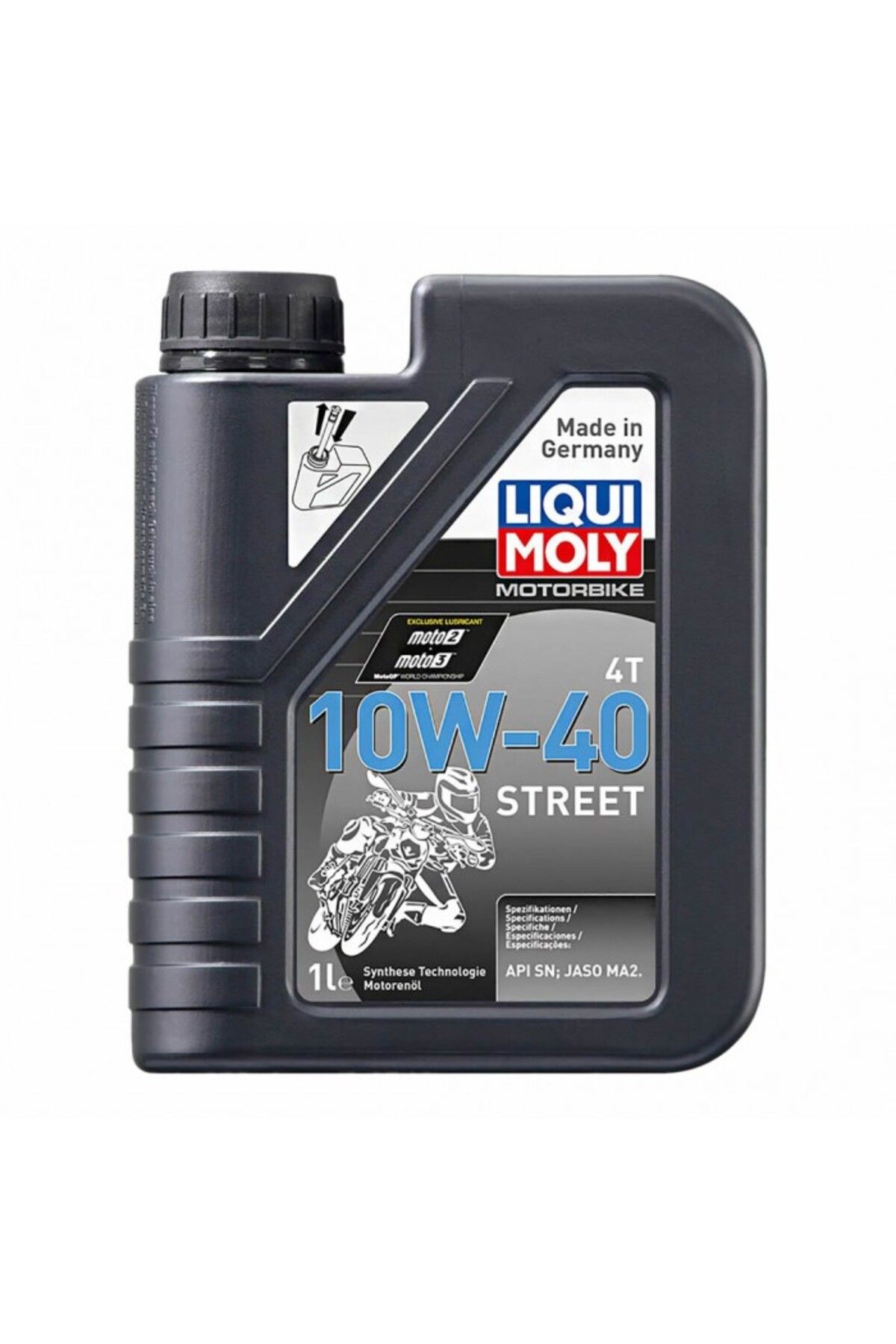 Liqui Moly 10w-40 Street / (10W40) 4t Sentetik Motor Yağı (1L)