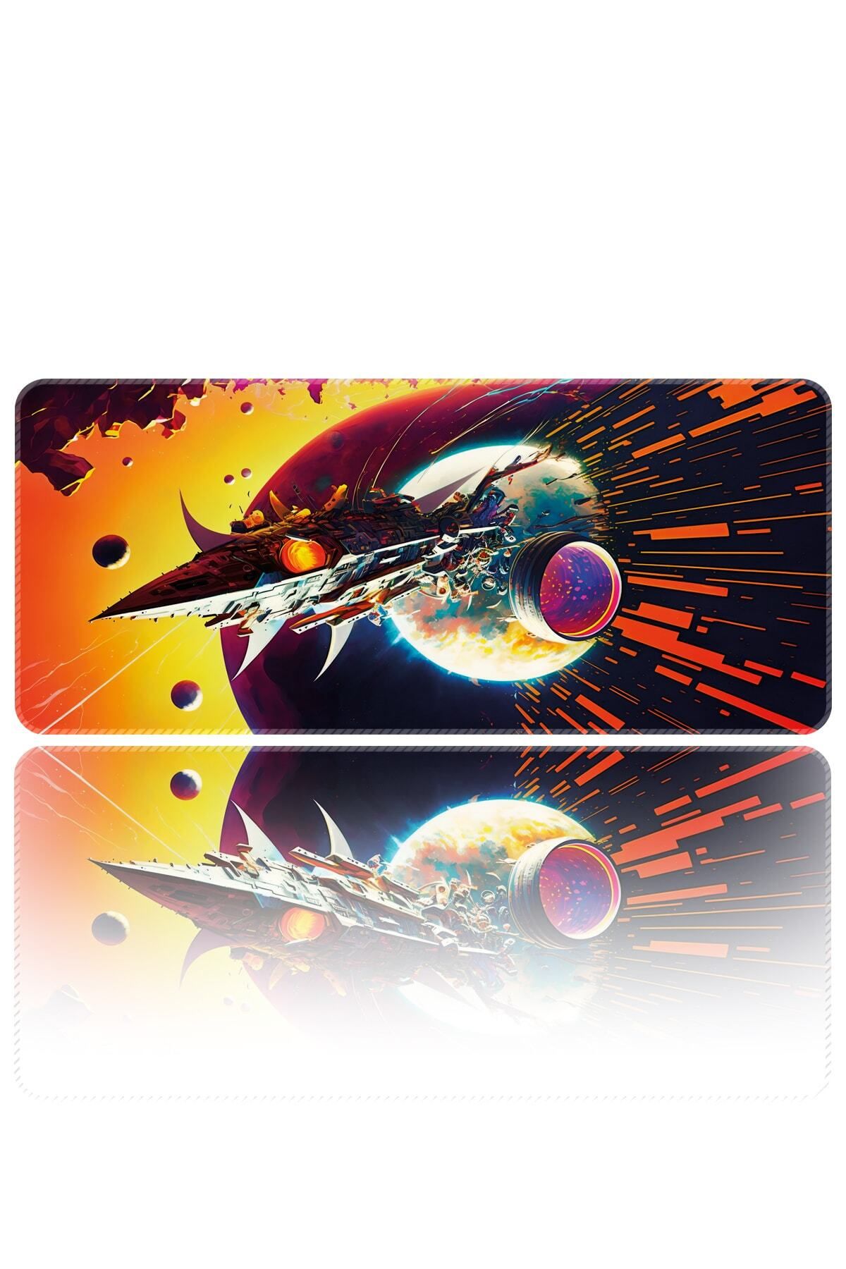 HELİXSUN Mouse Pad Büyük Boy Gaming Oyuncu Xxl 90x40 Cm Spacetank