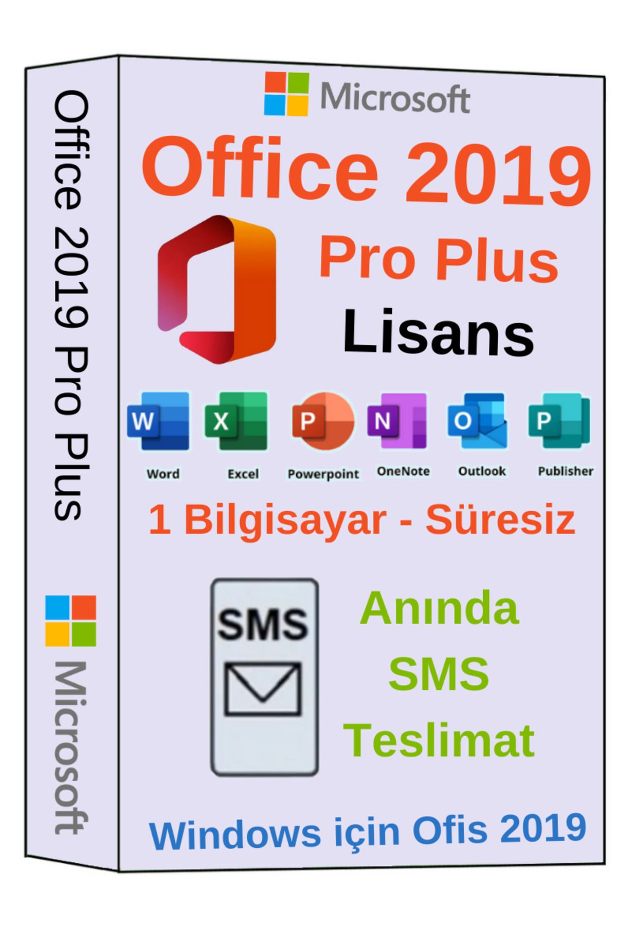 Microsoft Office 2019 Professional Plus Lisans - Süresiz - Windows - Sms Anında Teslim