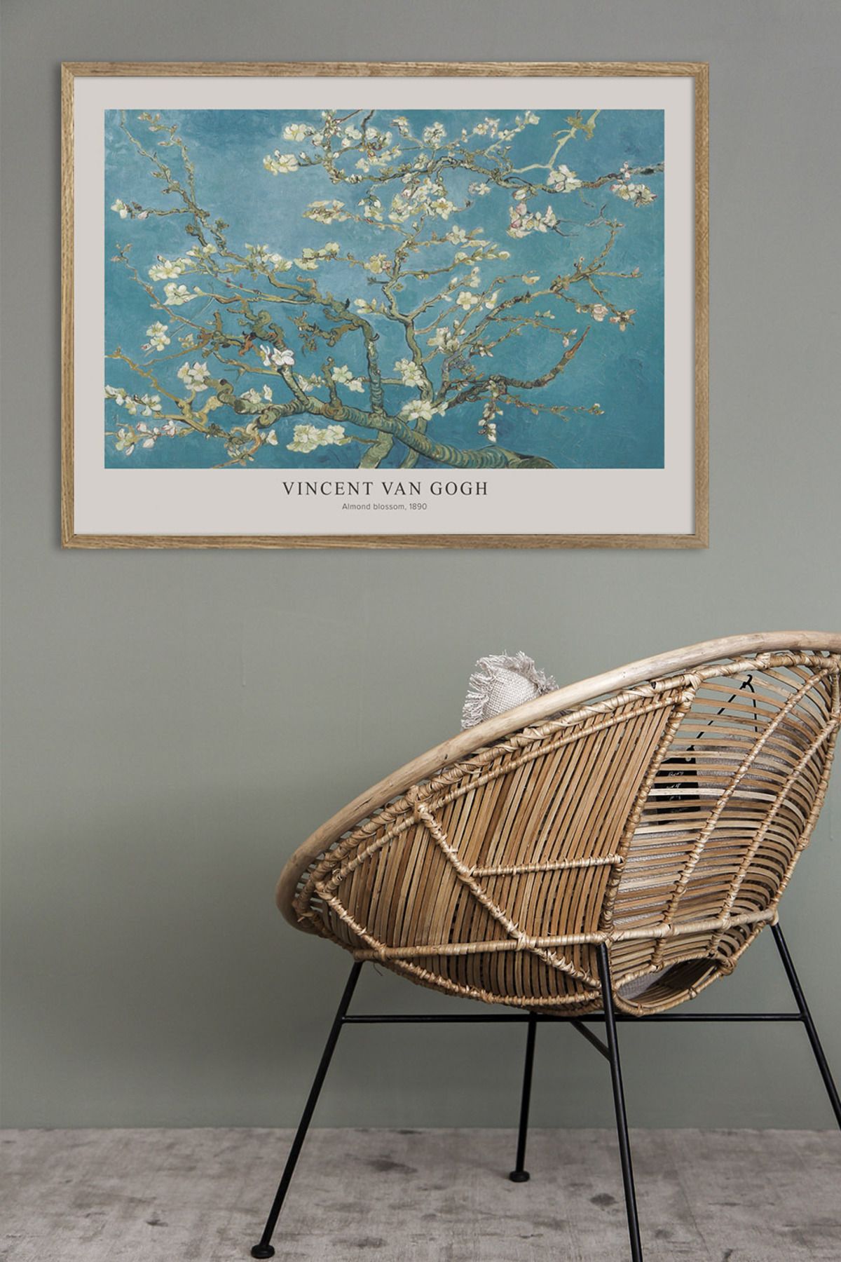 HiraEv Vincent Van Gogh Badem Çiçeği Posteri Çerçevesiz