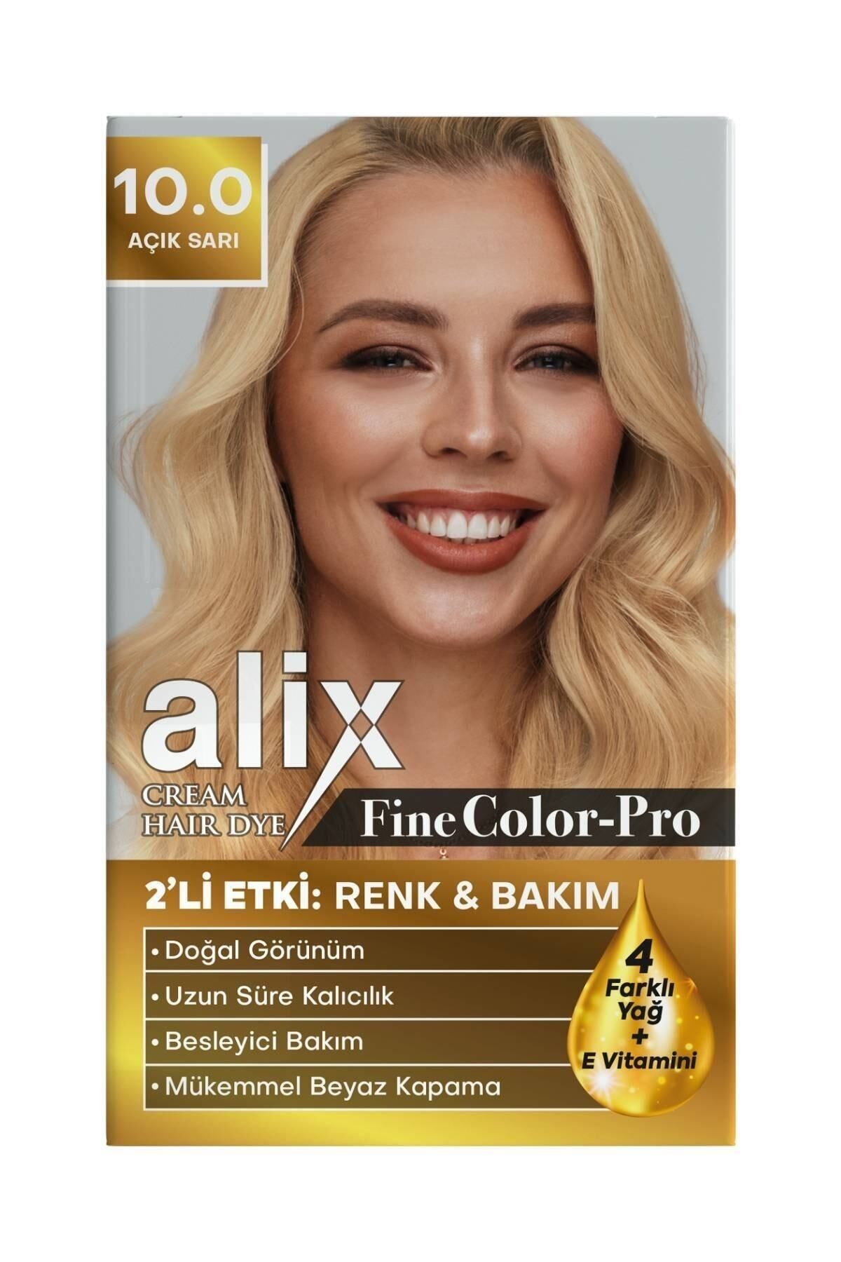 Alix Saç Boyası Kiti 10.0 Açık Sarı 50 Ml