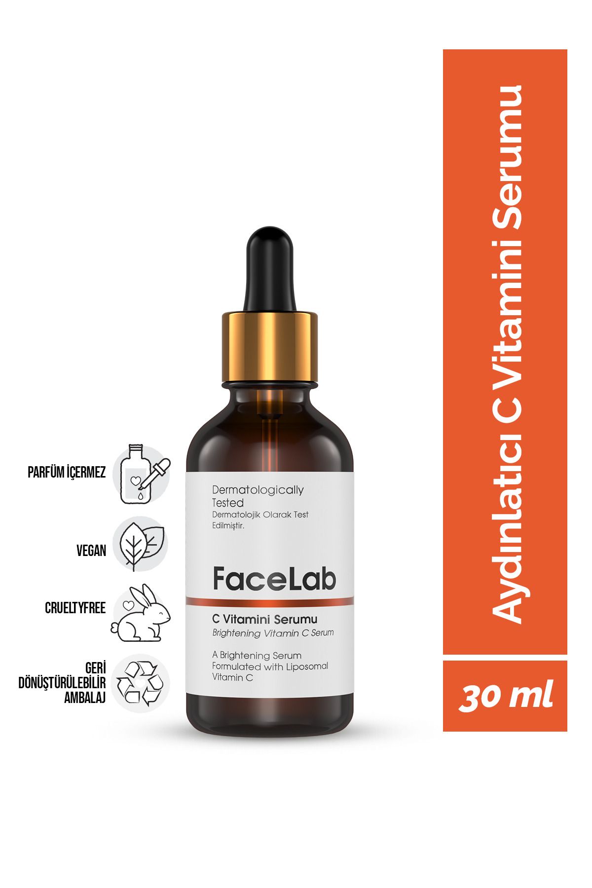 FaceLab Aydınlatıcı Canlandırıcı ve Besleyici C Vitamini Serumu 30 ml