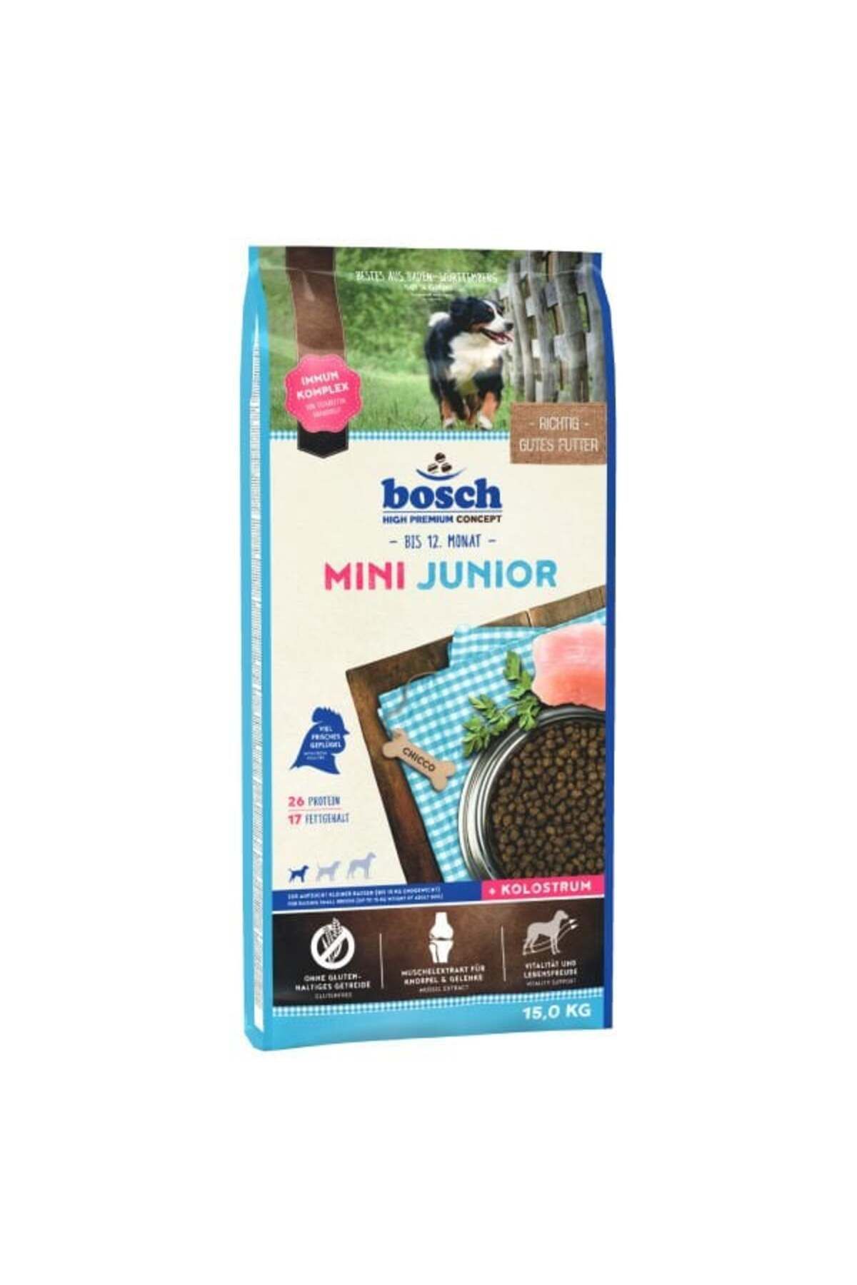 Bosch Mini Junior Tahılsız Kümes Hayvanlı Küçük Irk Yavru Köpek Maması 15 Kg