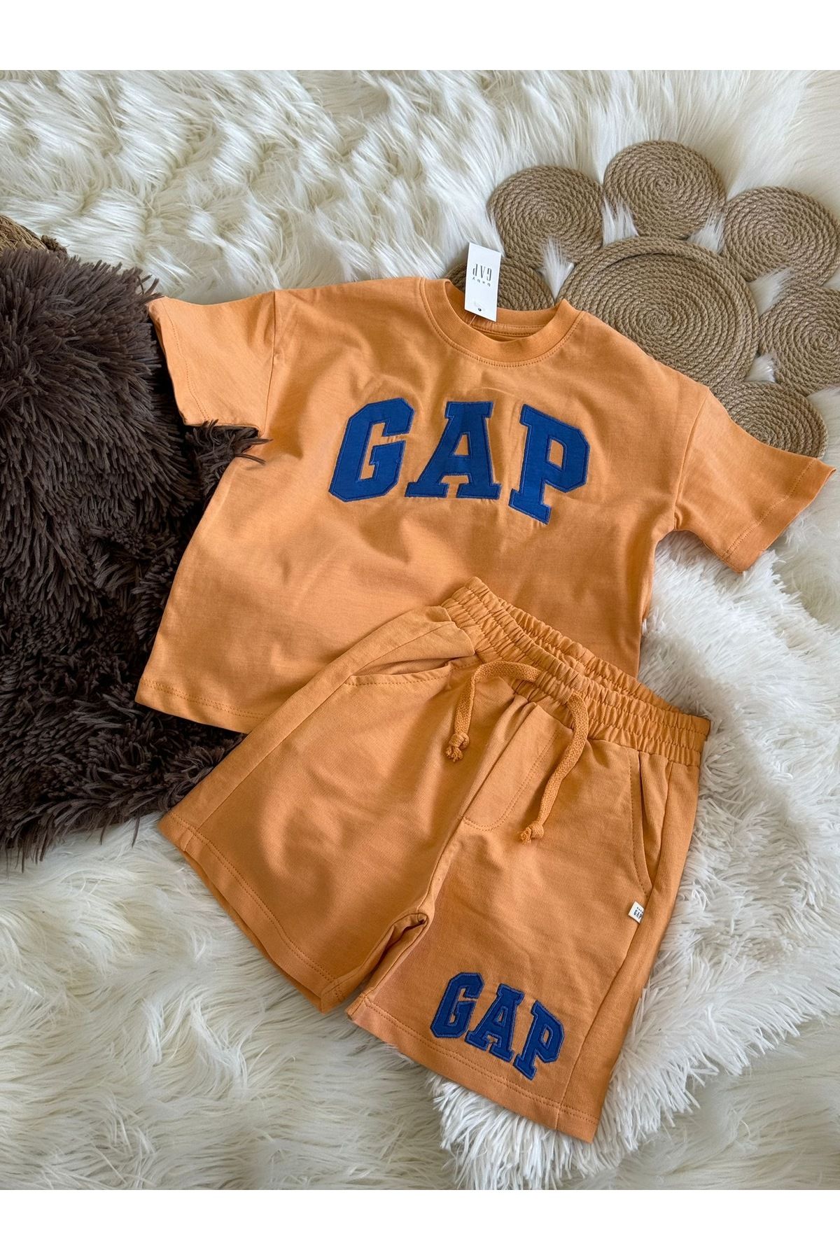 GAP Unisex Çocuk Yazlık Takım / Gap Baby Çocuk Yazlık Takım / Gap Baby Premium Kalite Şortlu Çocuk Takım