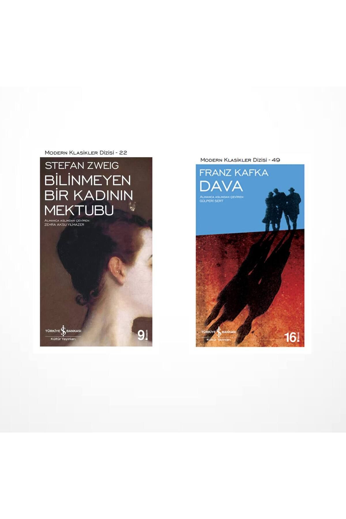 Türkiye İş Bankası Kültür Yayınları Bilinmeyen Bir Kadının Mektubu (Stefan Zweig) - Dava (Franz Kafka)