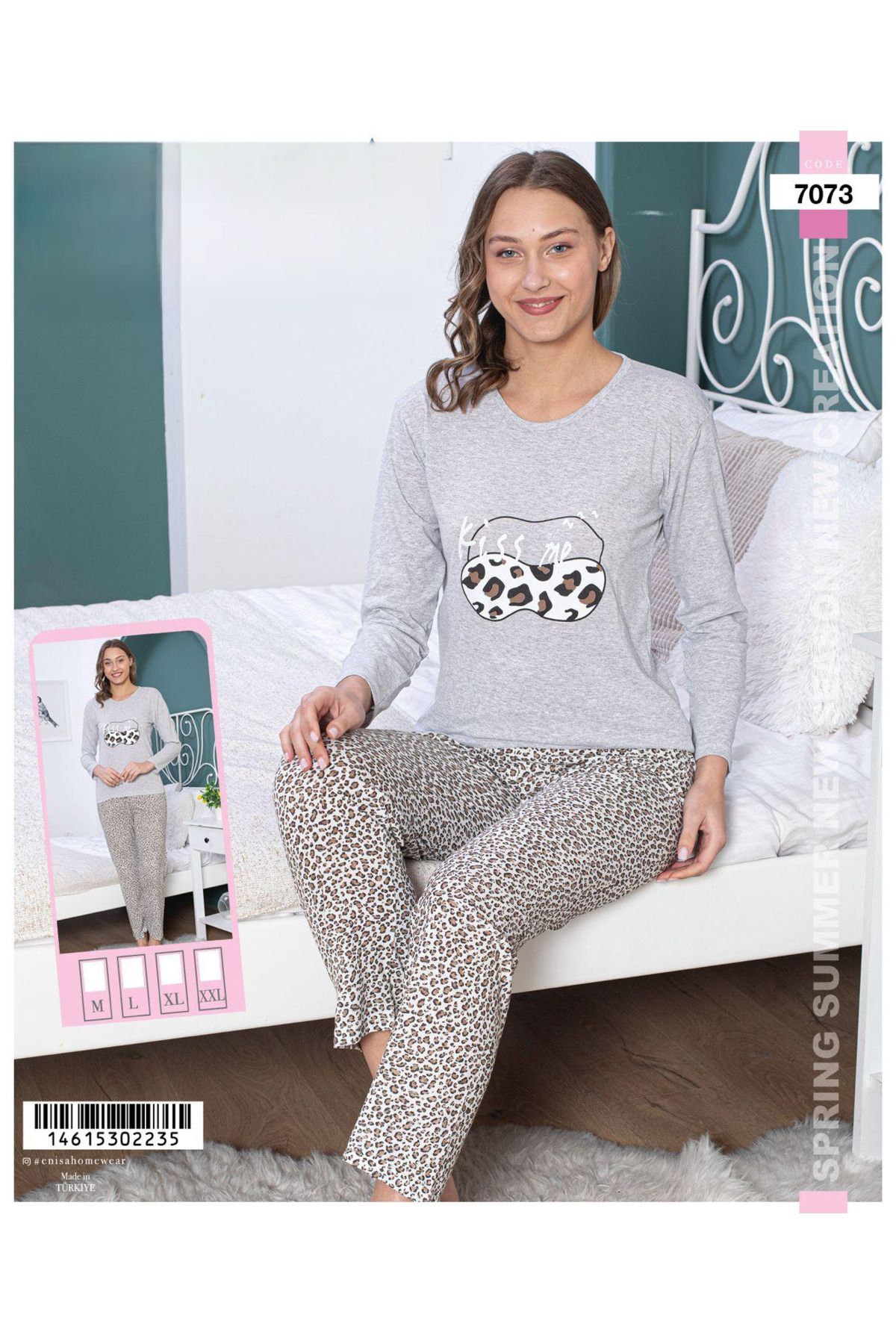 LİLA PİJAMA Pamuklu Penye Pijama Takımı