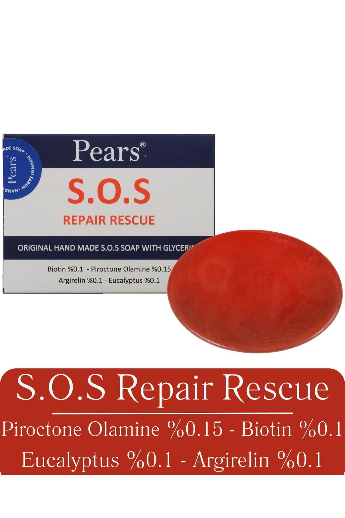 Pears Original S.O.S Repair Rescue Soap Gliserinli Cilt Onarım Sabunu 120gr
