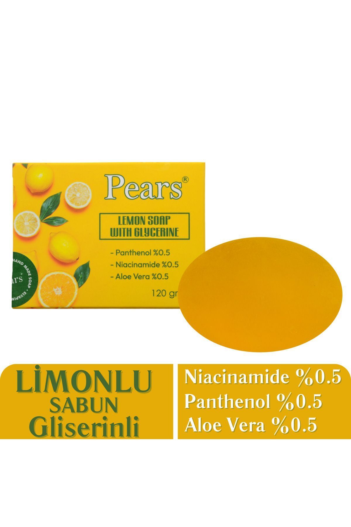 Pears Gliserinli Limon Sabunu 120 gr - Lemon Soap With Glycerine 120 gr