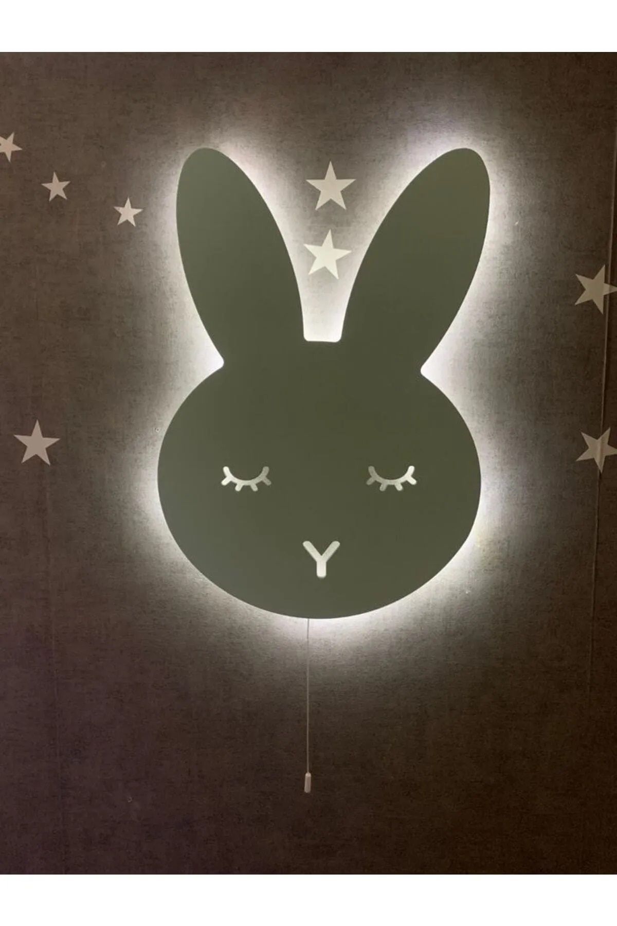 Vegüba Tavşan Gece Lambası Çocuk Odası Bebek Odası Dekoratif Aydınlatma