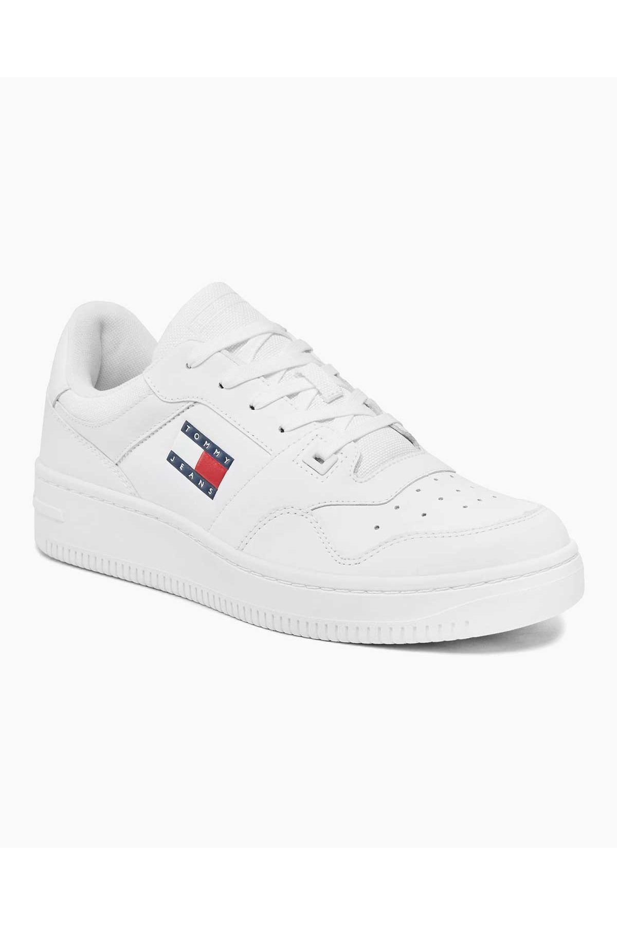 Tommy Hilfiger Erkek Tommy Hilfiger Retro Basket Low Top Sneakers EM0EM01395