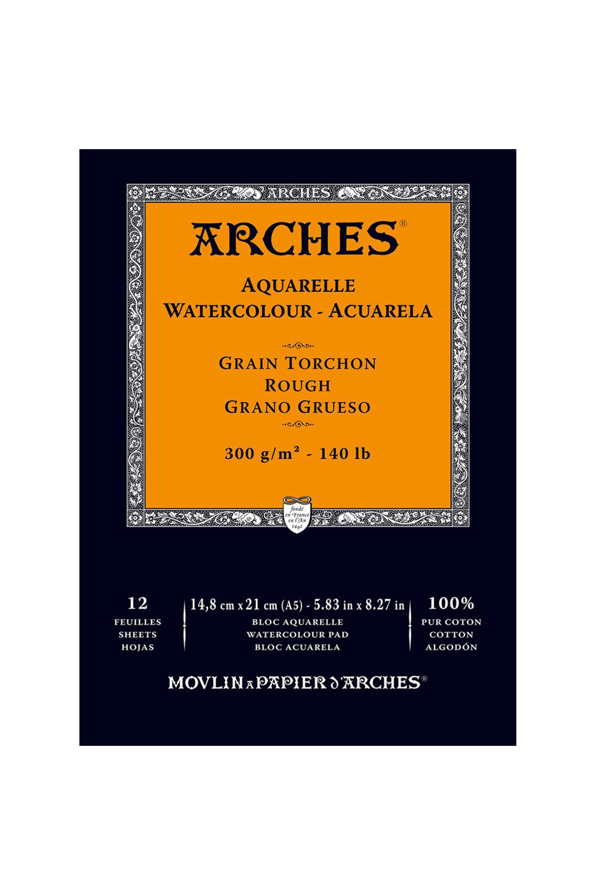 Arches Watercolour Pad Rough 300g A5 (14.8x21cm) 12 Sayfa