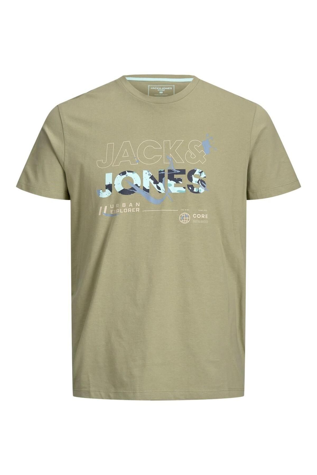 Jack & Jones Jack&jones 12205244 Yazı Baskı 0 Yaka Kısa Kol Tsıhırt